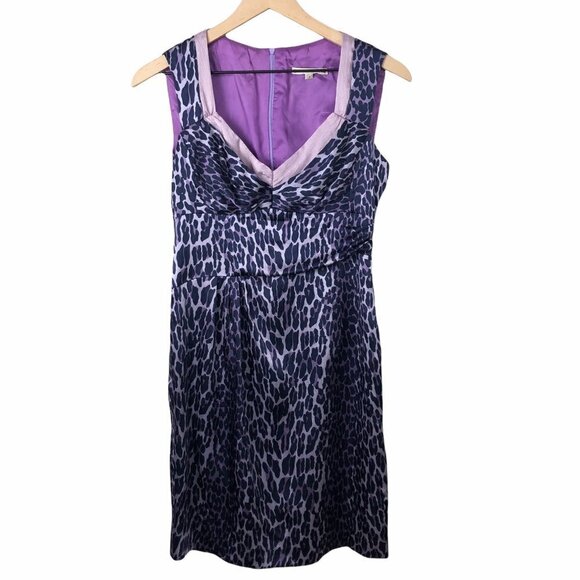 Nanette Lepore Silk Sheath Dress Leopard Print - Picture 1 of 5